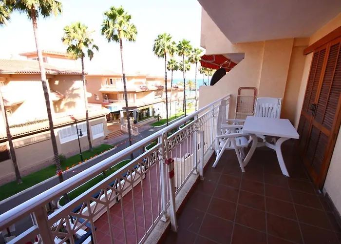 Two Bedroom In Beachfront Complex With Pool In Playa De Americas.