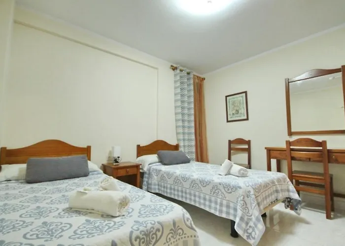 Апартаменты Two Bedroom In Beachfront Complex With Pool In Playa De Americas. *